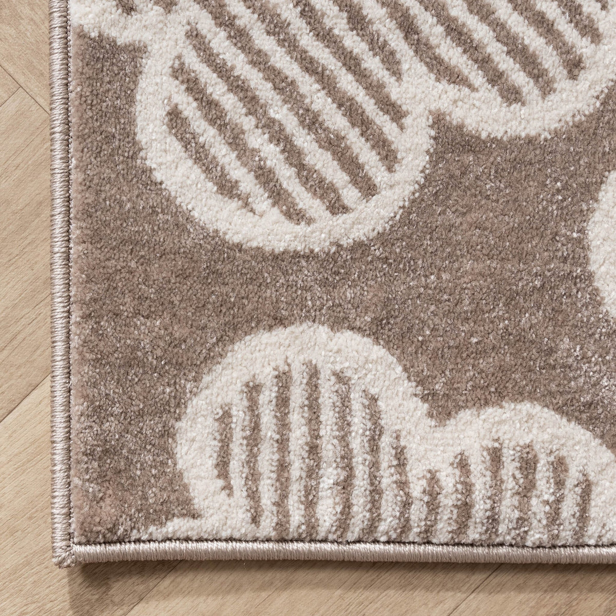 Kids Room Rug - Bowie Flower Taupe