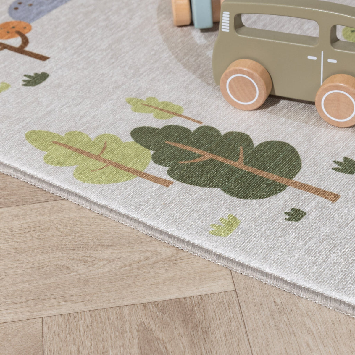 Car Play Rug - Rocky Ride Grey