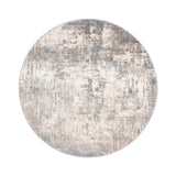 Round washable rug - Misha Grunge Cream/Grey