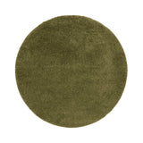 Round High-Pile Rug – Wish Green