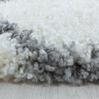Round Berber Floor Rug - Agadir Circle Cream/Grey