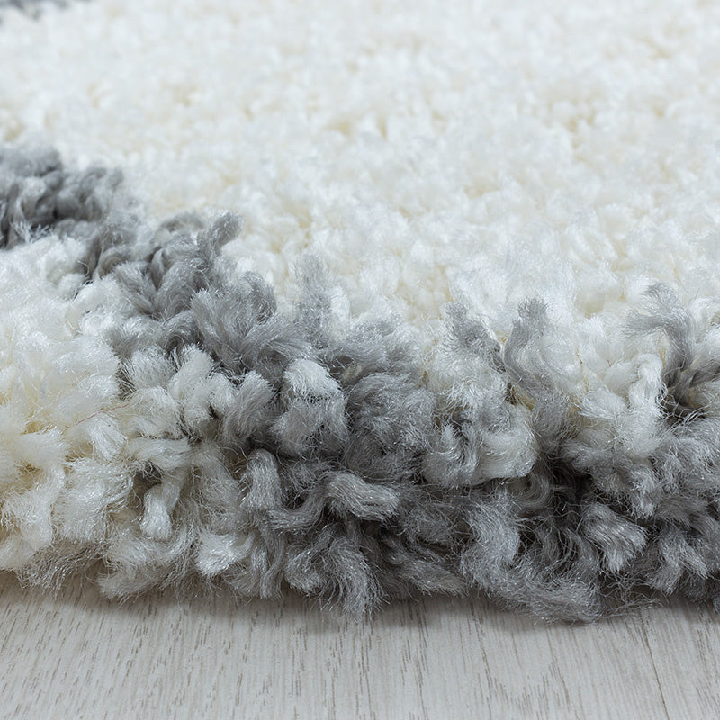 Berber Floor Rug - Agadir Circle Cream/Grey
