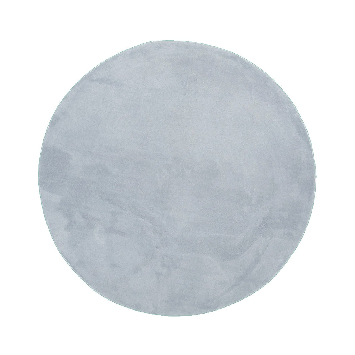 Round Washable Rug - Vivid Grey
