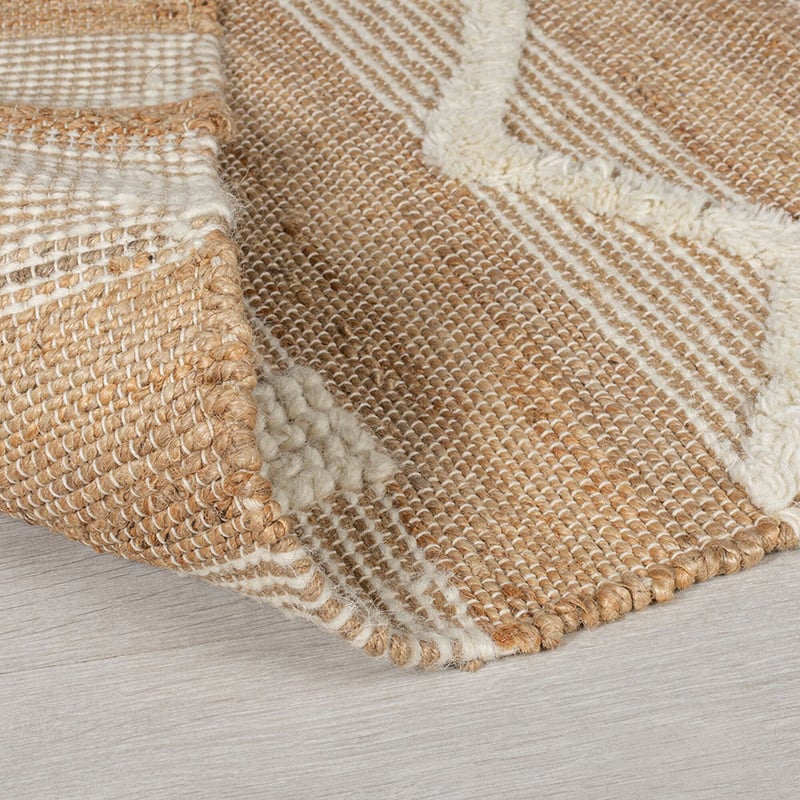 Jute floor rug - Jubio Medina Natural/Cream
