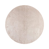 Round Washable Rug – Clean Beige