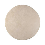 Soft round rug - Teddy Cream