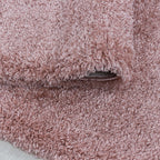 Round High-Pile Floor Rug - Fuzzy Pink