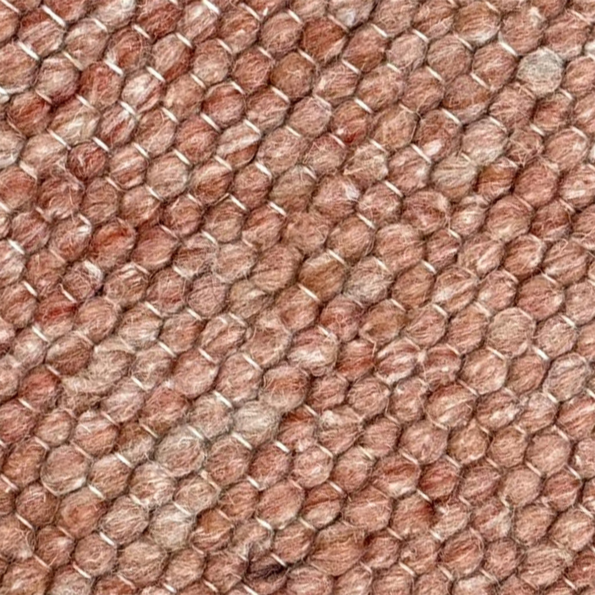 Round Wool Rug – Feline Terracotta