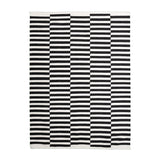 Striped Modern Rug - Dazzle Blocks Black/White