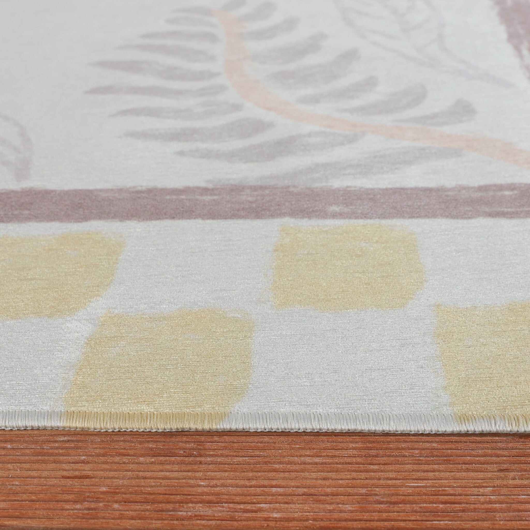Outdoor Rug - Oasis Leaves Yellow/Lilac
