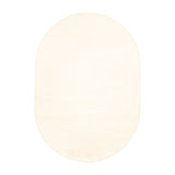 Oval Wool Rug - Feline White