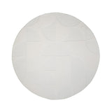 Round Scandinavian Rug - Charm Circles White