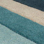 Abstract Floor Rug - Stracto Collage Petrol