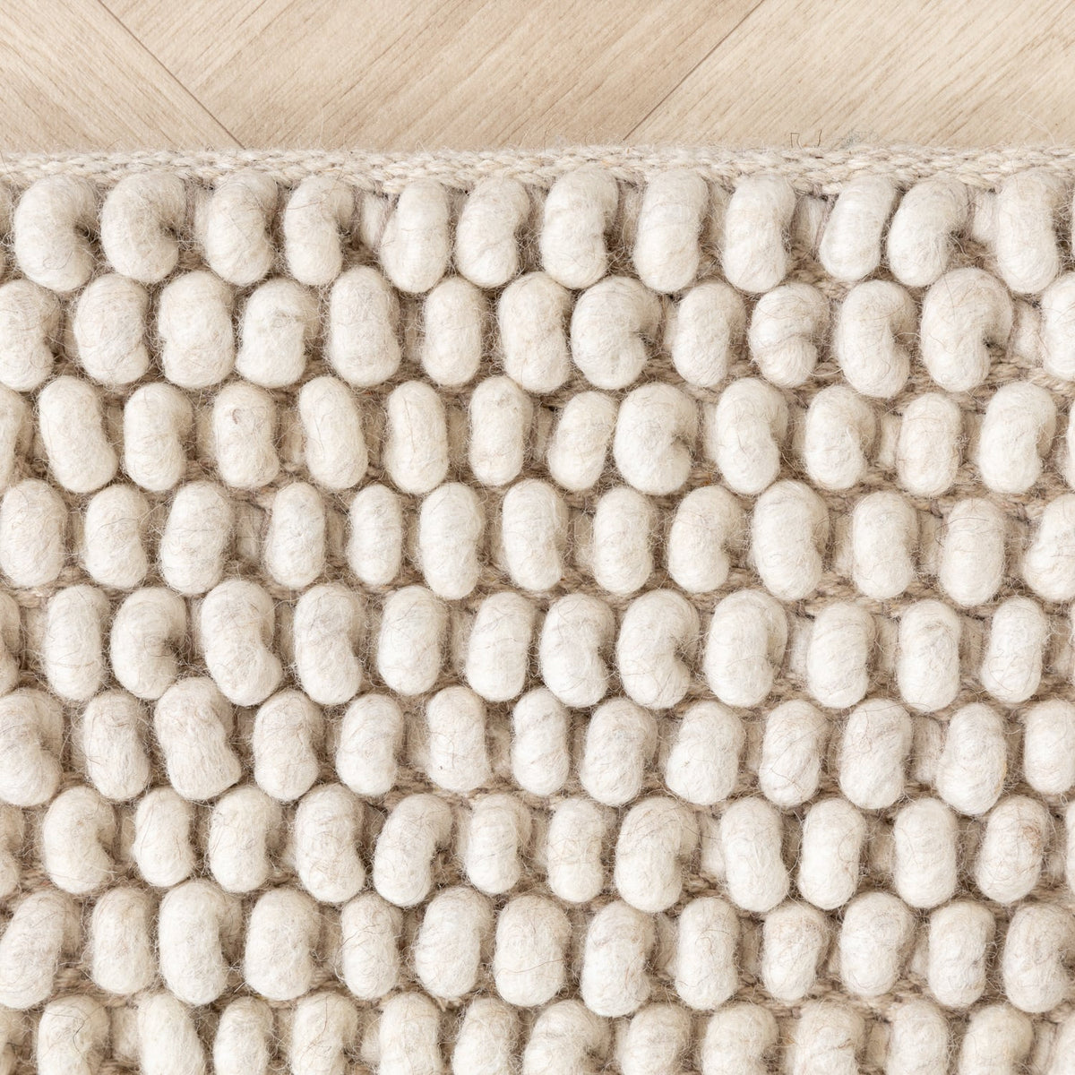 Wool Rug - Luminous Cream/White