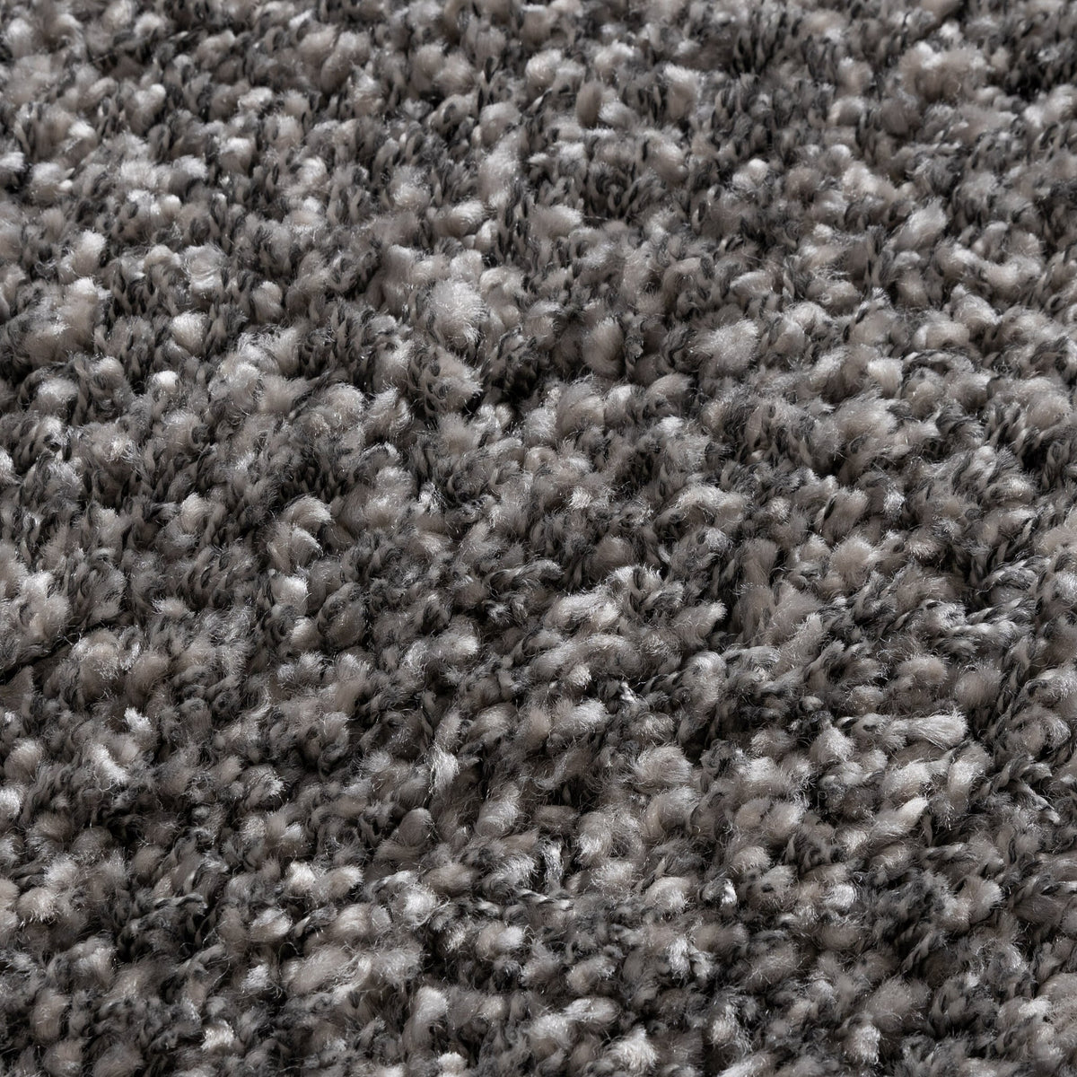 Round high-pile rug - Yves Grey
