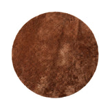 Round washable rug - Clean Rust