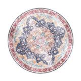 Round Vintage Rug - Azara Blue/Red