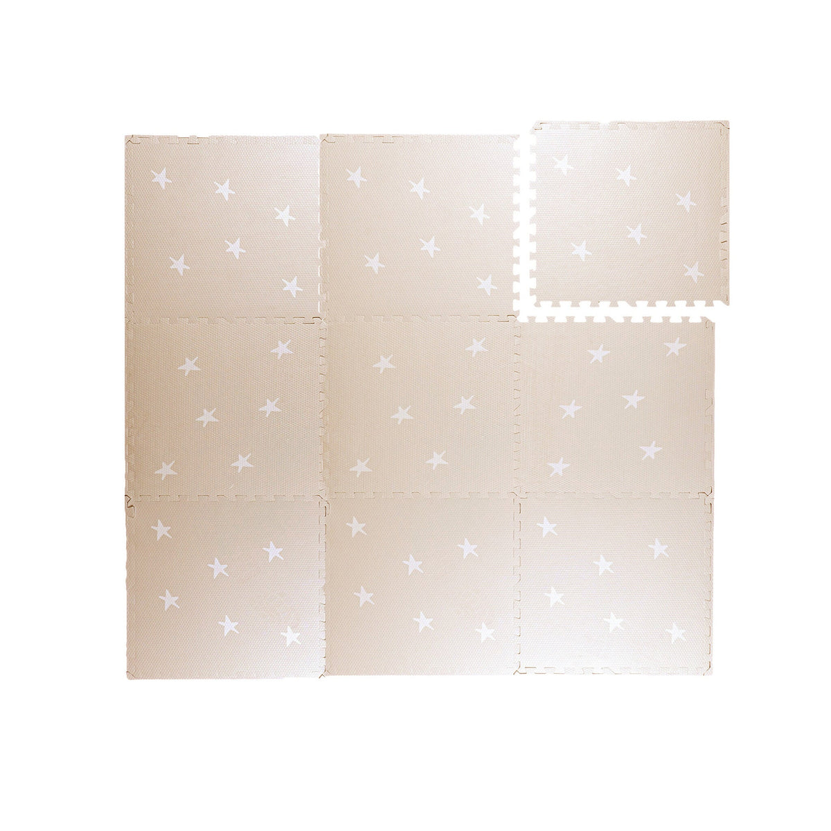 Foam puzzle mat - Alfie XL Stars Grey/Beige