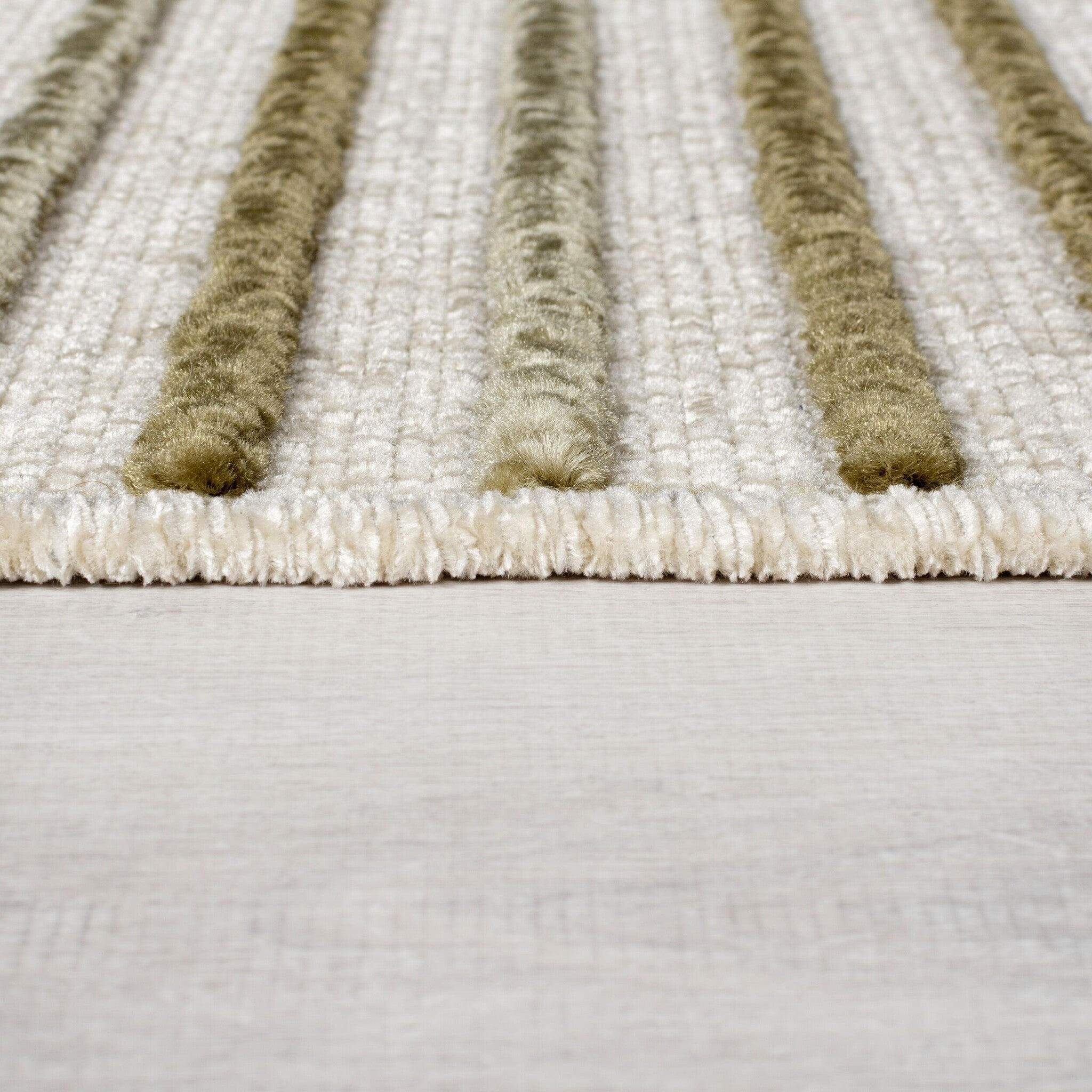 Washable floor rug - Elto Stripe Green