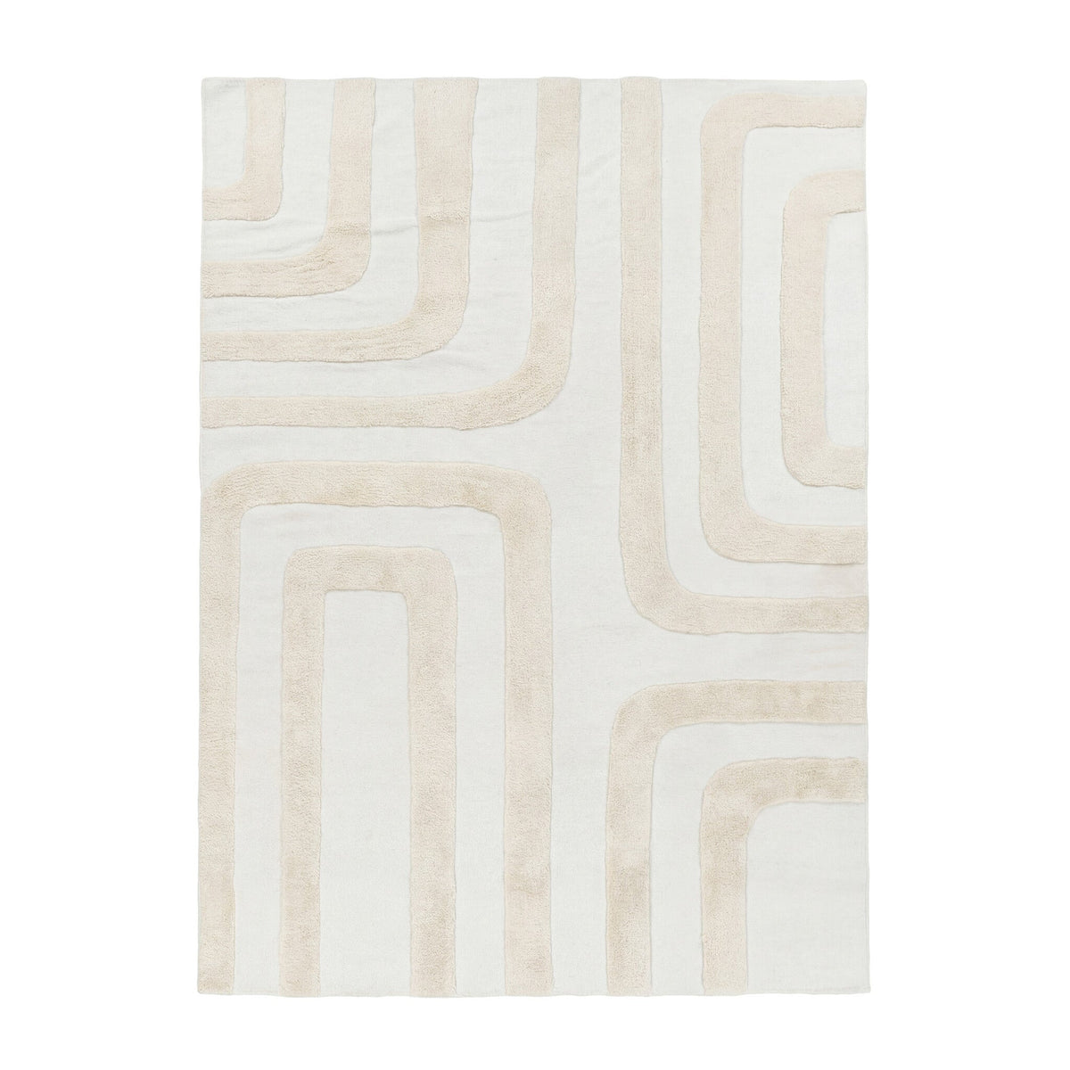 Wool Rug – Judith Lines Cream