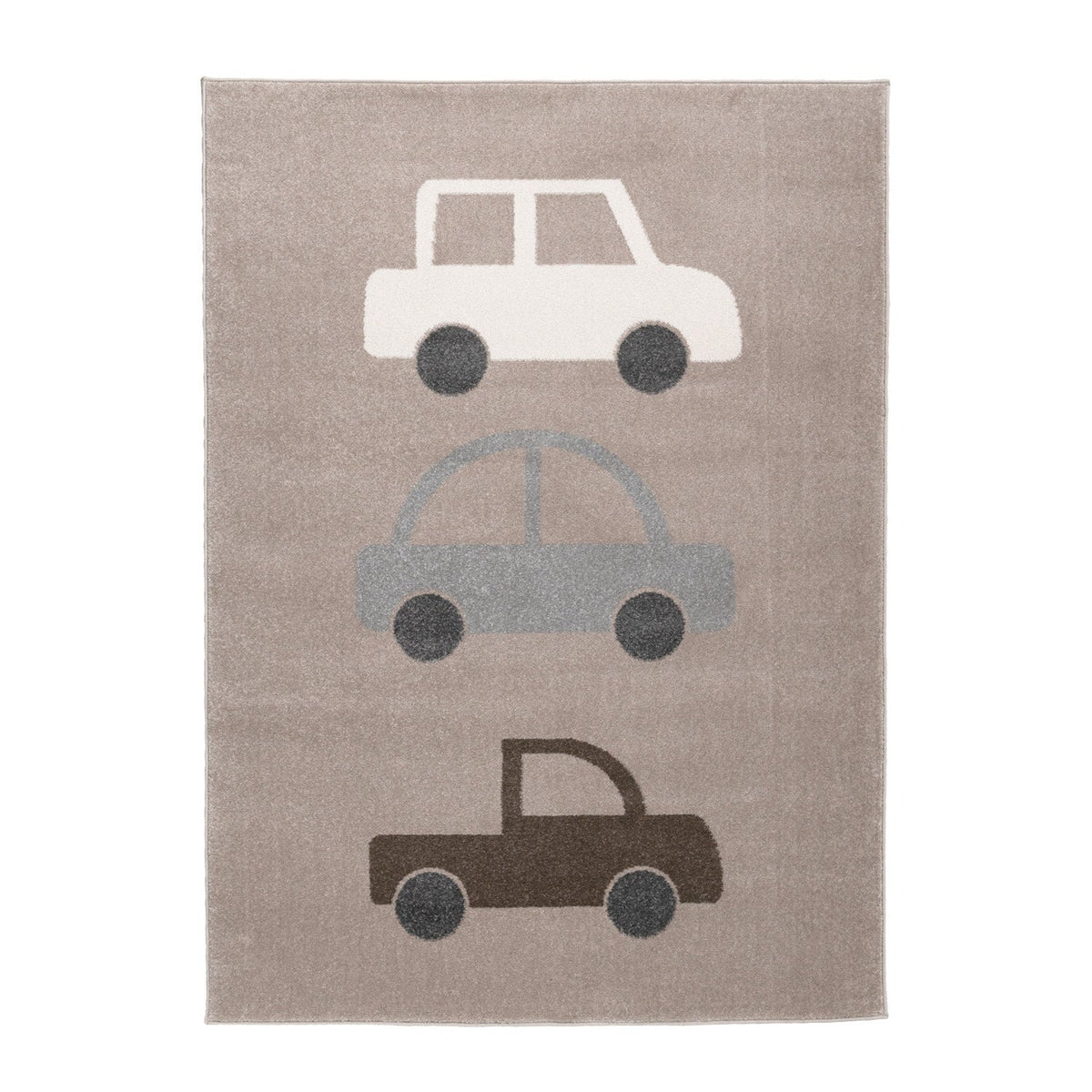 Kids Room Rug - Bowie Car Taupe