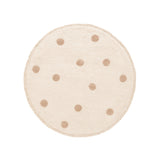 Round Kids’ Rug – Lou Dots Taupe