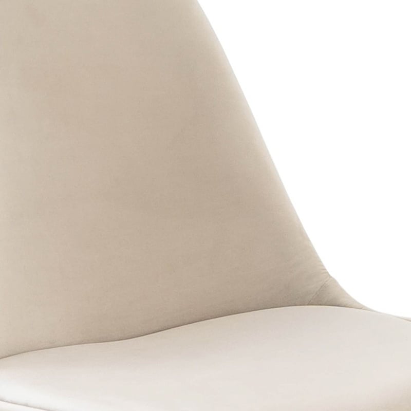 Velvet Chair Champagne - Gold Frame
