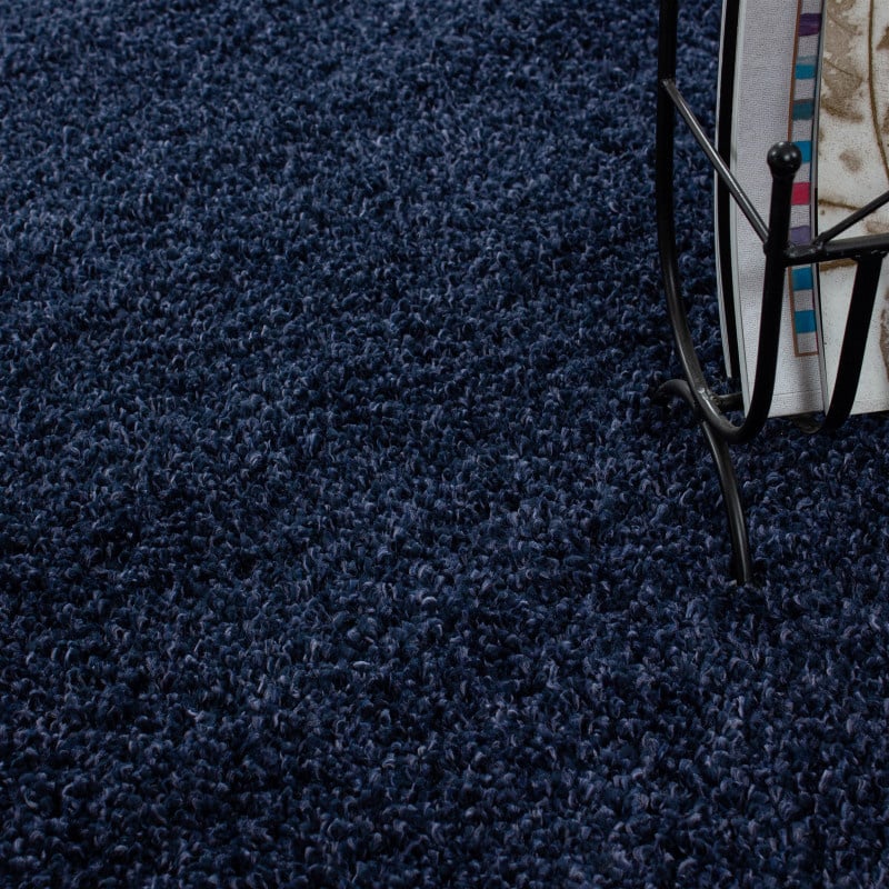 High-pile Floor Rug - Life Blue