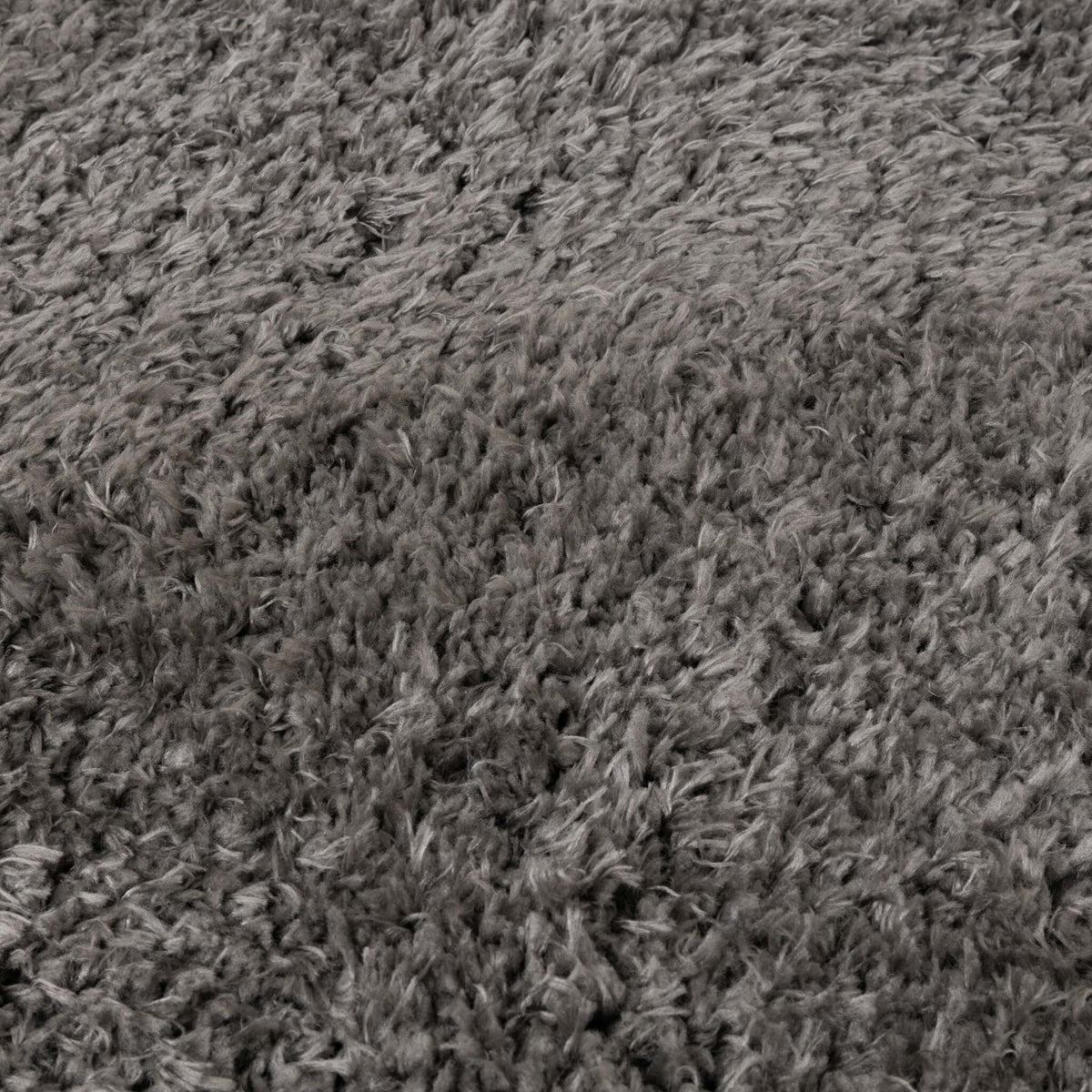 Oval Shaggy Rug - Blaze Grey