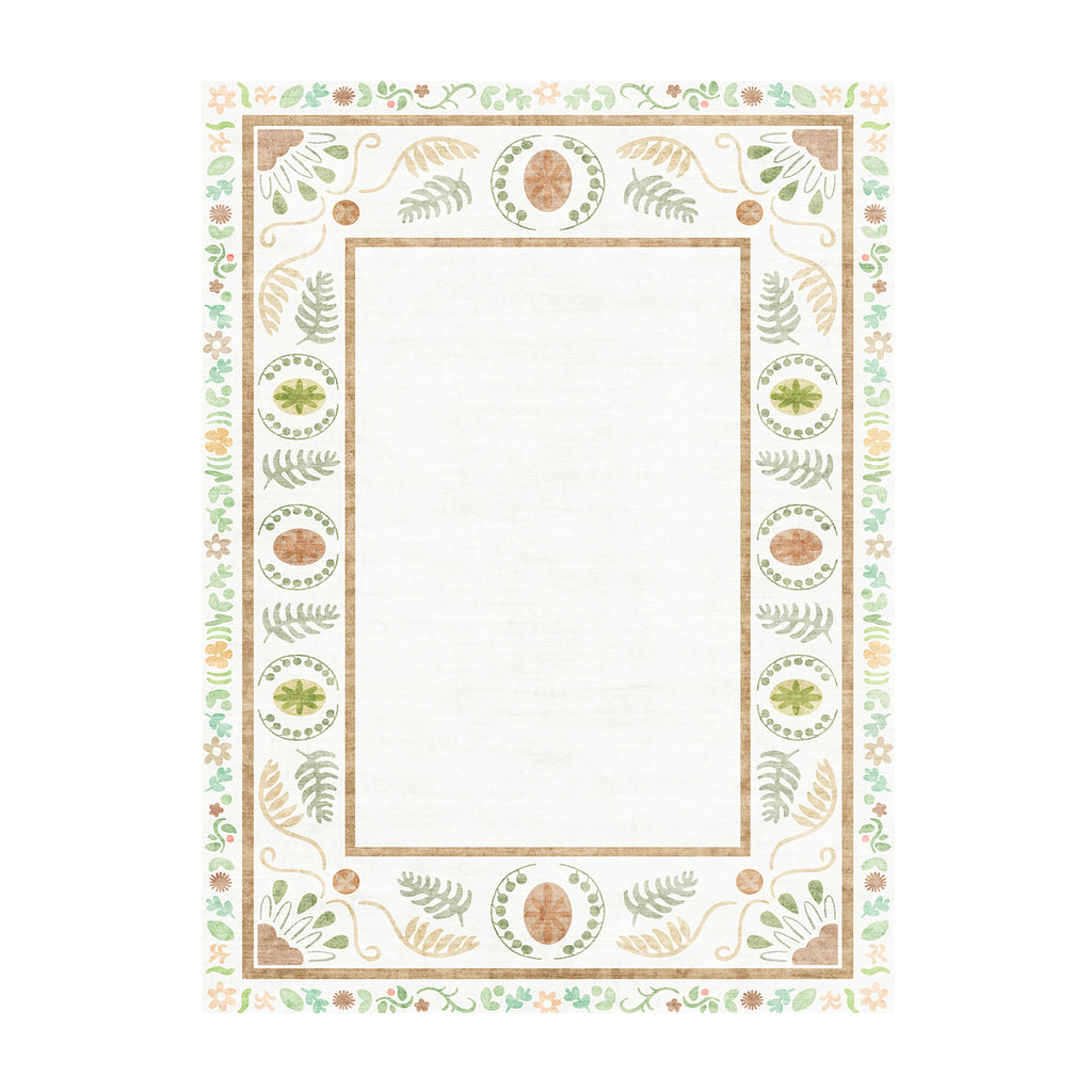 Outdoor rug - Maui Border White