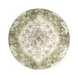 Round Vintage Outdoor Rug - Santo Mandala Green