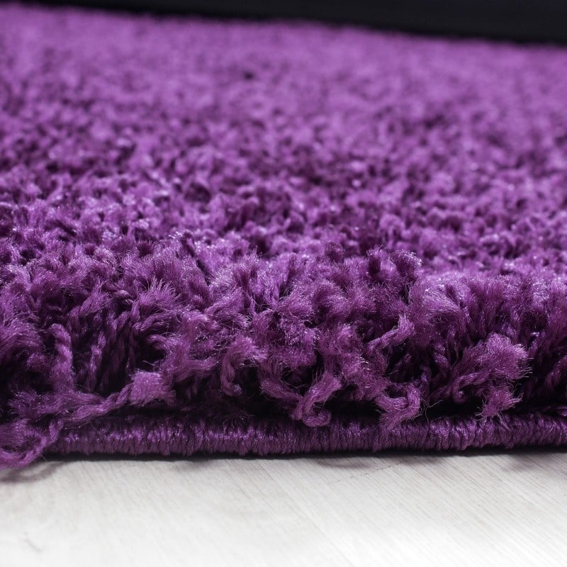 High-pile floor rug - Life Purple