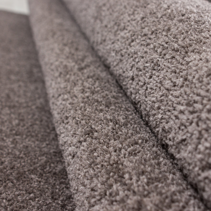 Round Low-Pile Floor Rug - Asa Mocha