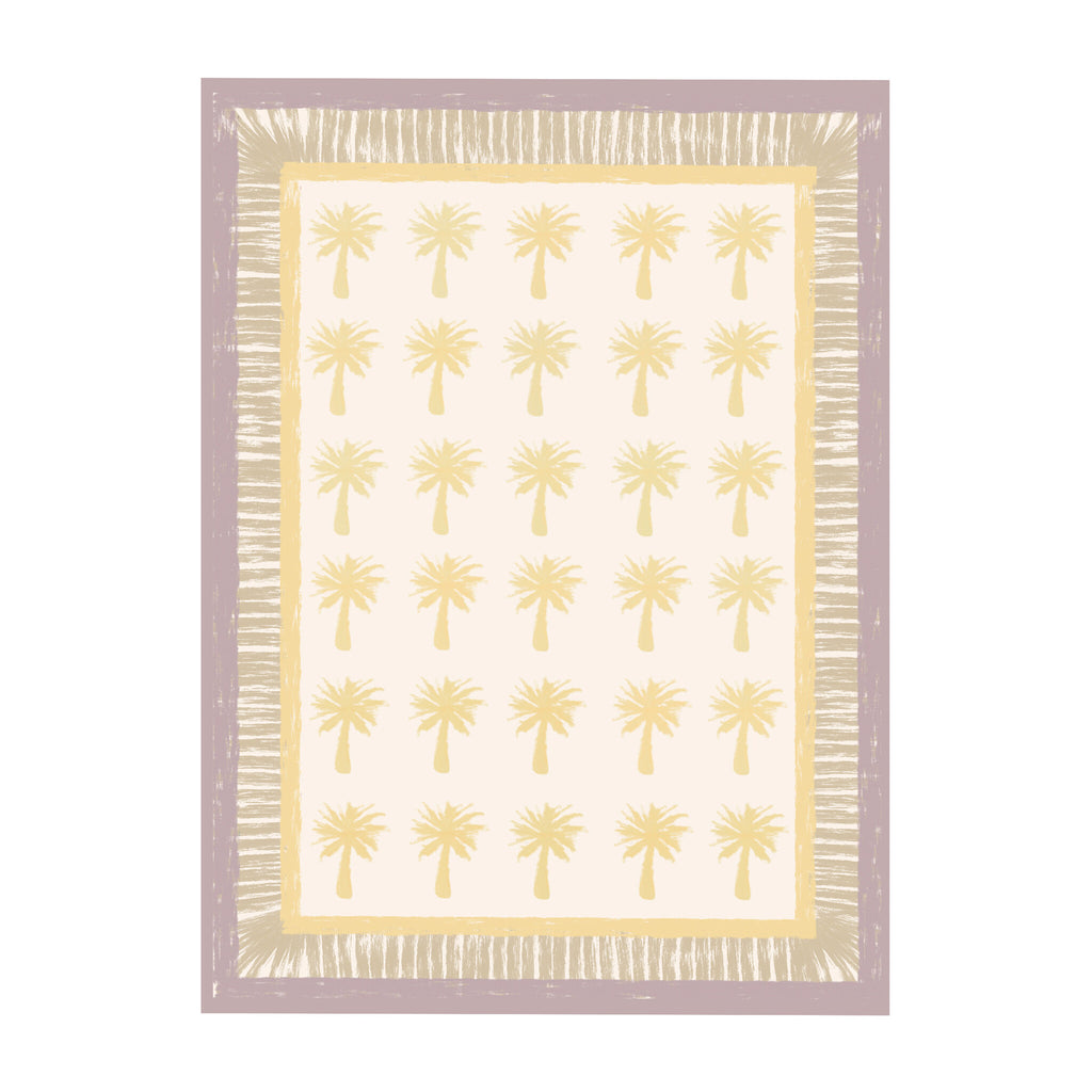 Outdoor Rug - Oasis Palm Yellow/Lilac