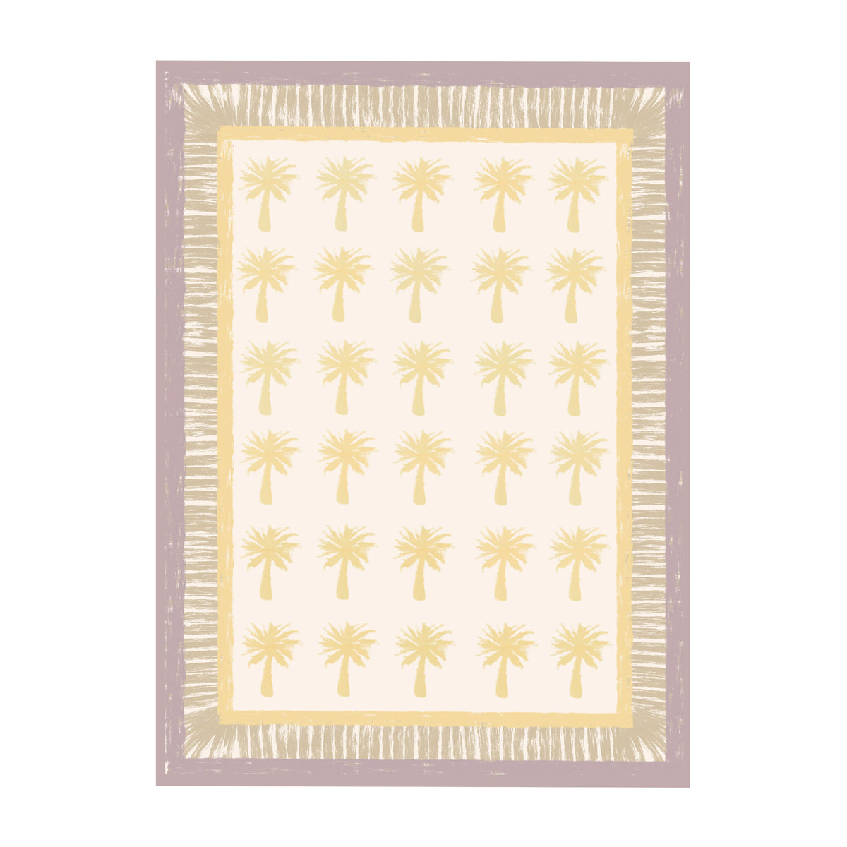 Outdoor Rug - Oasis Palm Yellow/Lilac