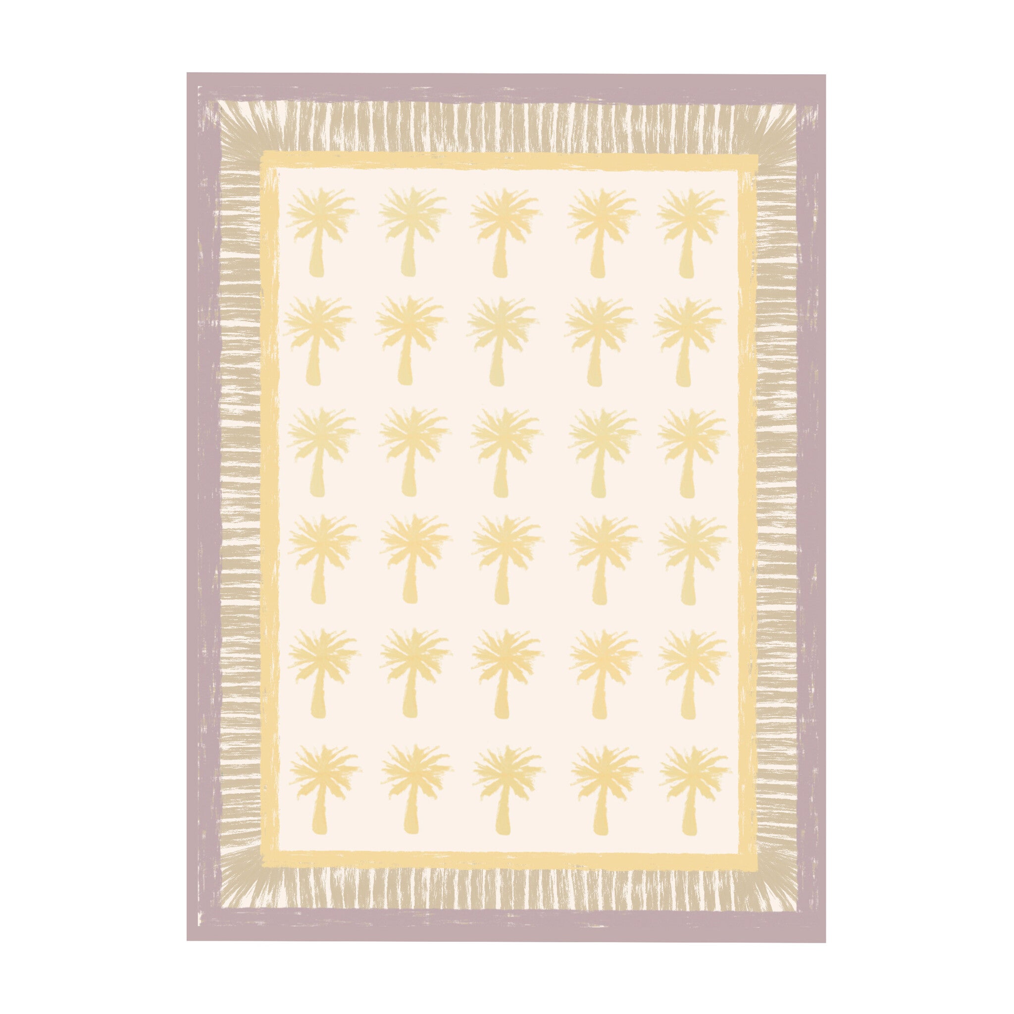 Outdoor Rug - Oasis Palm Yellow/Lilac