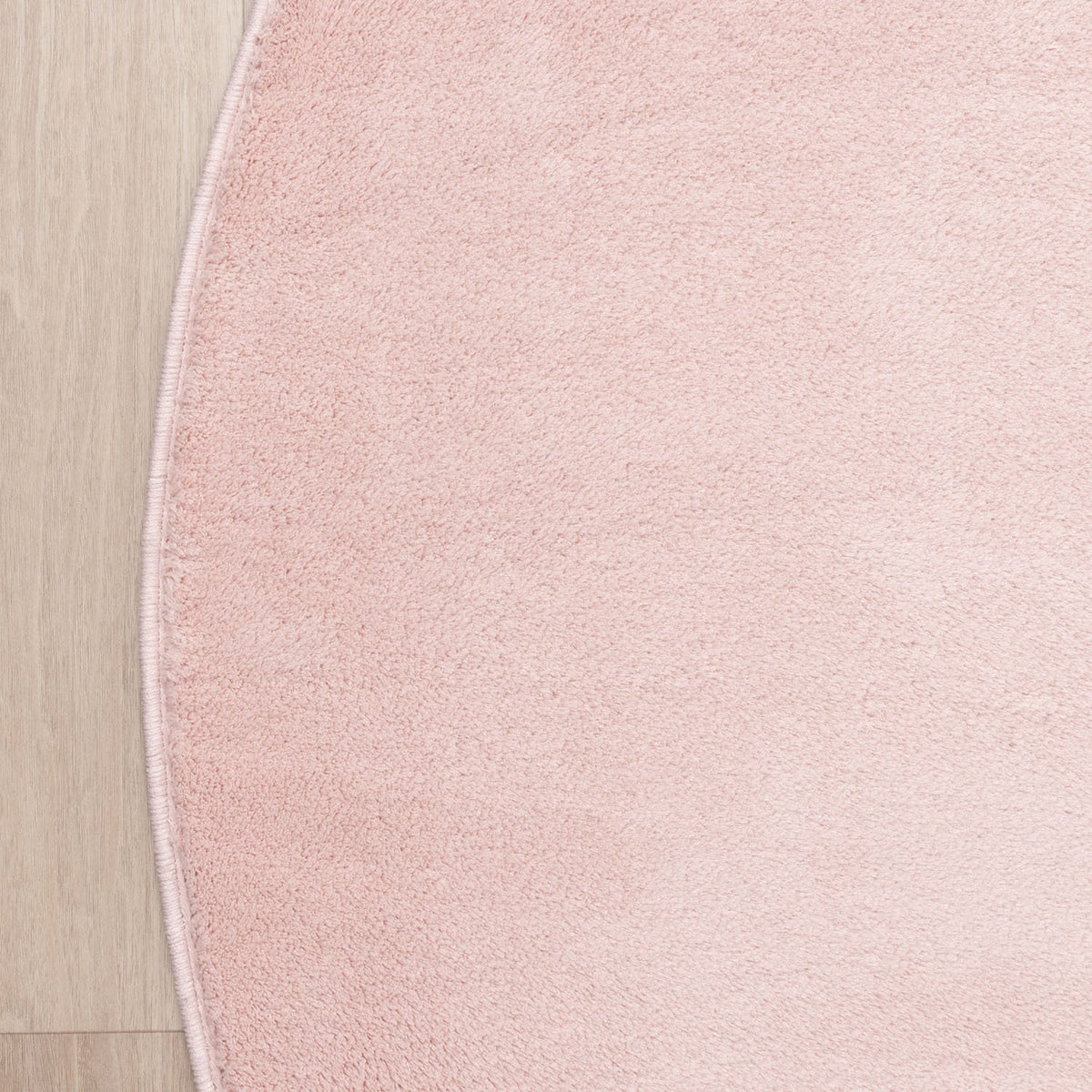 Round Washable Rug - Vivid Pink