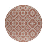 Round Outdoor Rug – Rio Flower Pink