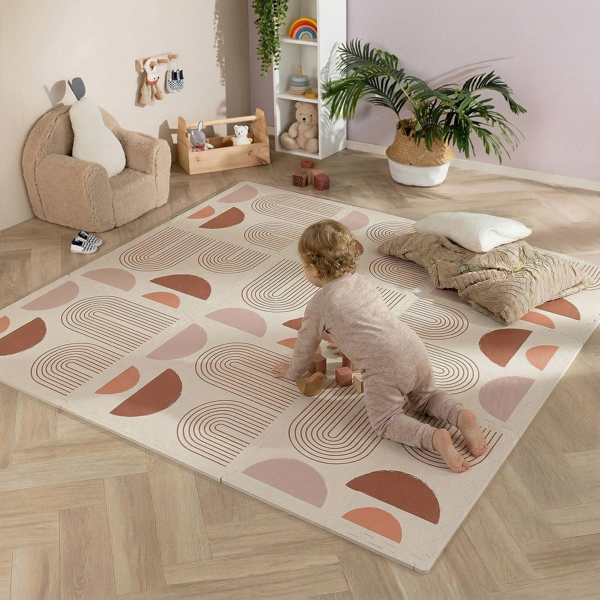 Foam Puzzle Mat - Alfie XL Arches Cream/Multicoloured