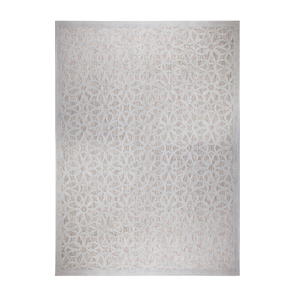 Outdoor rug - Piatto Argento Silver/White