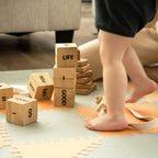 Foam Puzzlematte - Joy Hygge Grau/Terrakotta