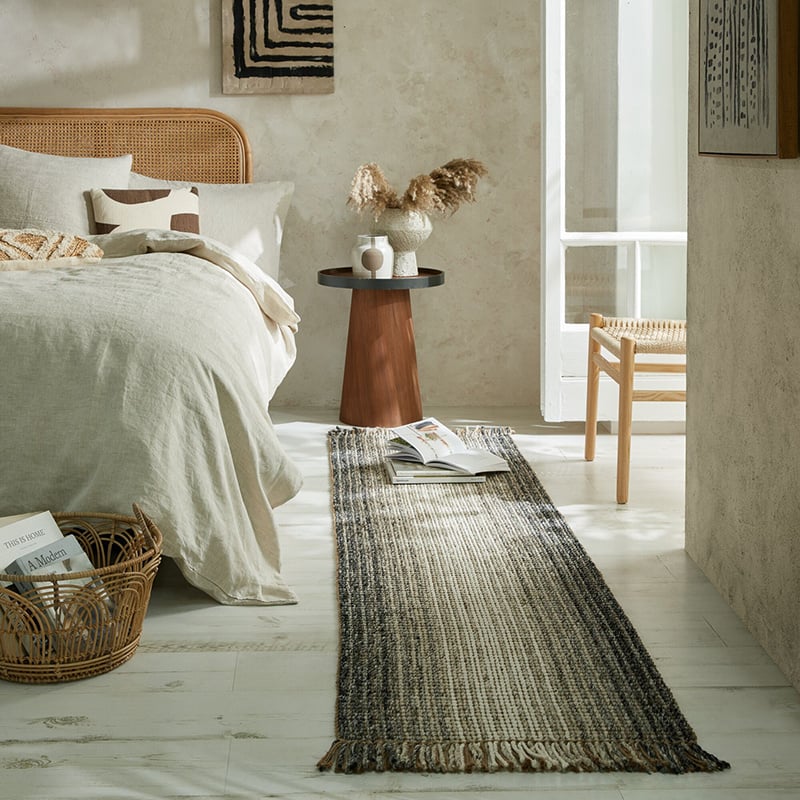 Jute Runner - Motto Ombre Grey
