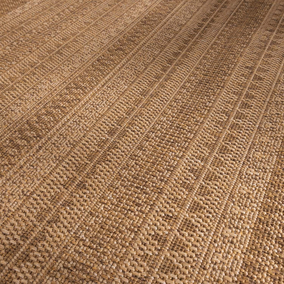 Jute Outdoor Rug - Mavi Stripes Cream/Brown