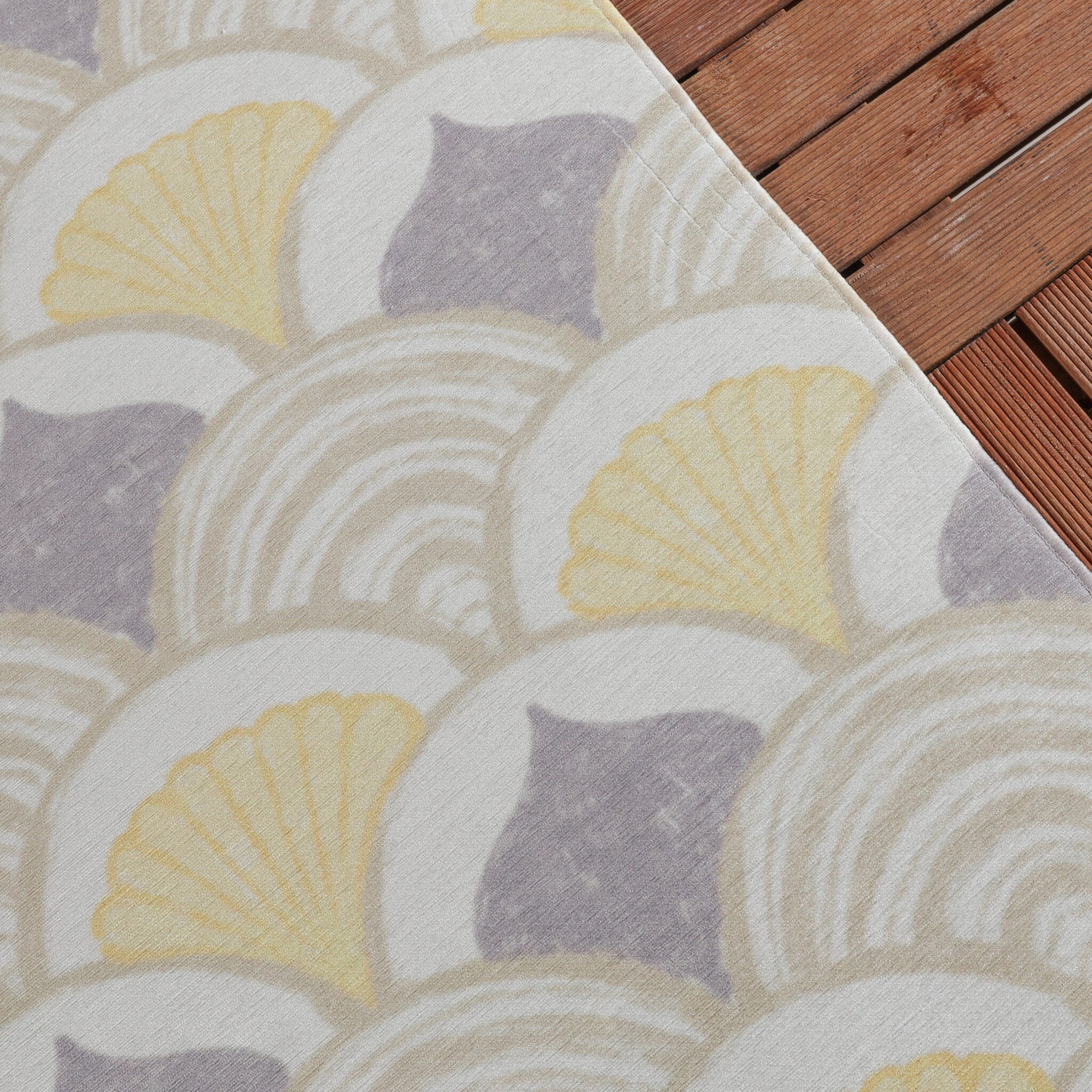 Outdoor Rug - Oasis Shell Yellow/Lilac