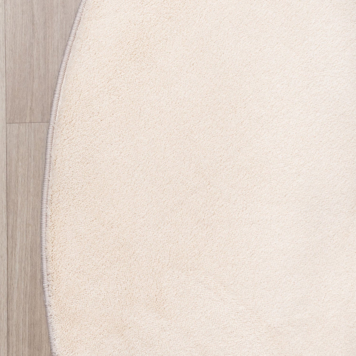 Round Washable Rug - Vivid Beige