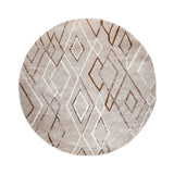 Berber rug round - Blend Diamond Beige