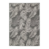 Outdoor Rug - Malta Leaves Black