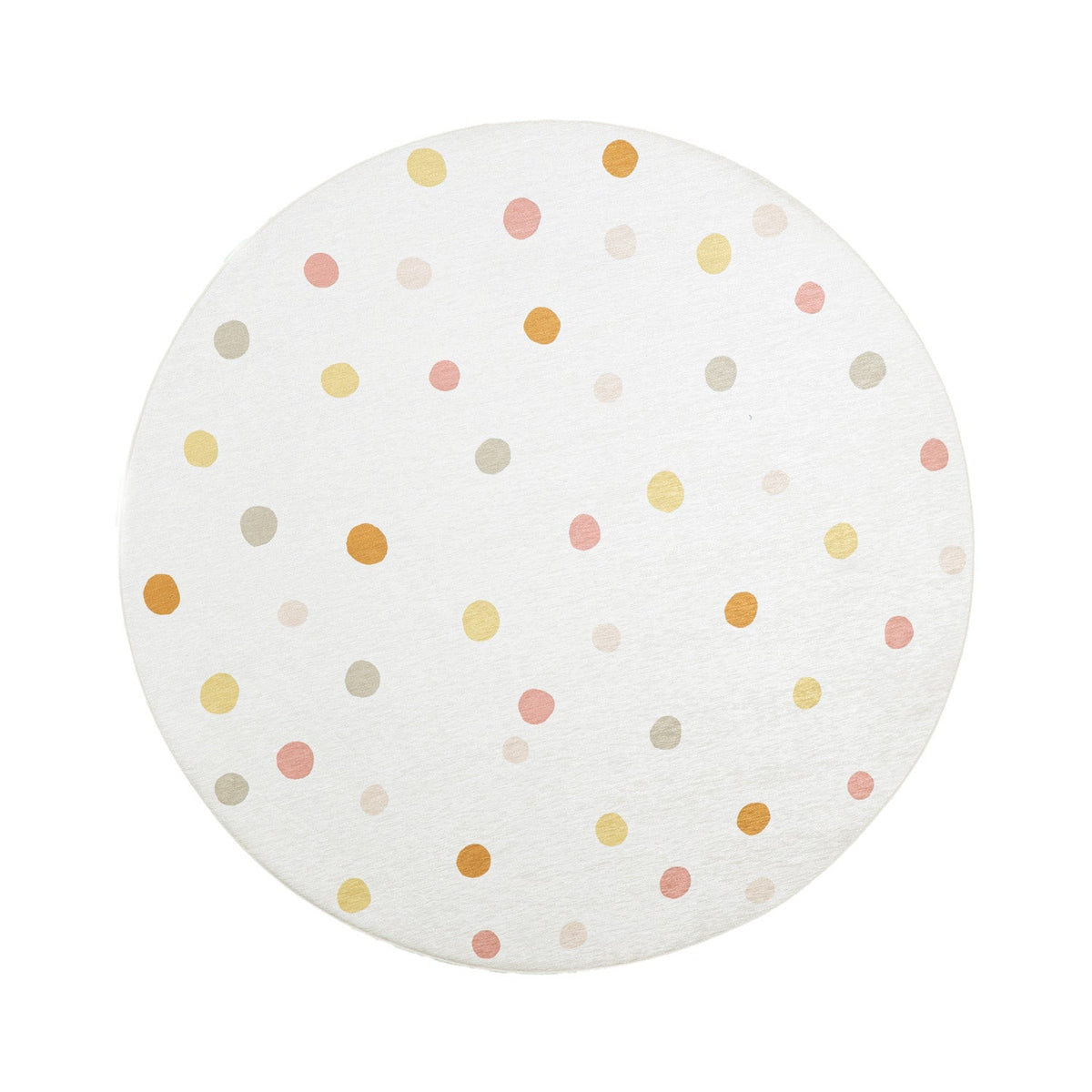 Round Washable Kids Rug - Evi Confetti Multicolour