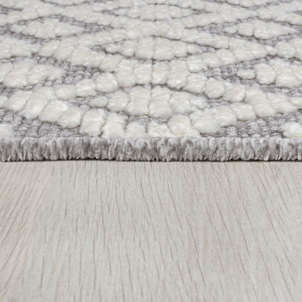 Washable floor rug - Galeo Jhansi Grey