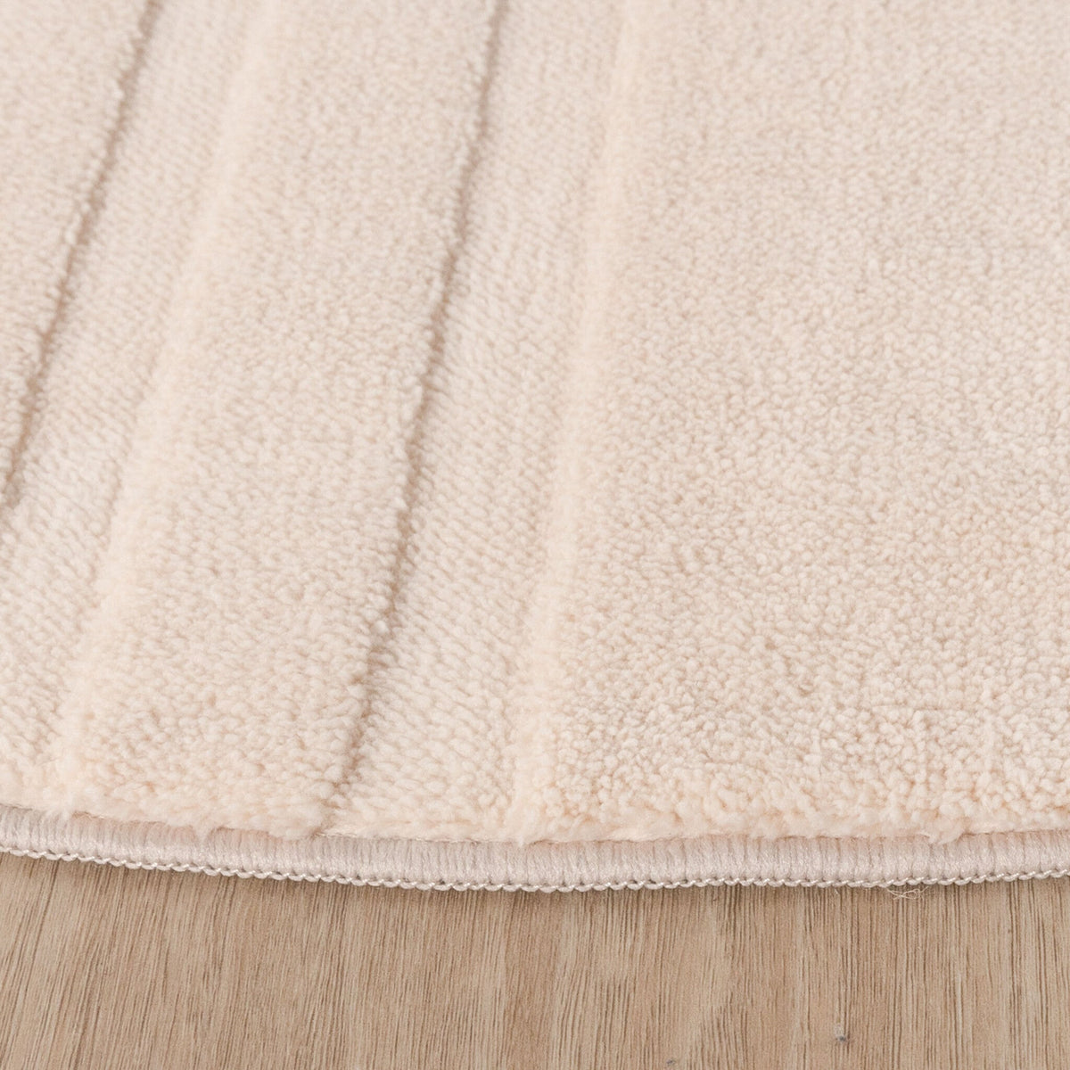 Round Scandinavian Rug - Charm Curves Beige